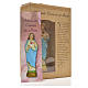 Heiliges Herz Mariä mit Heiligenbildchen GEBET AUF SPANISCH 12 cm s3