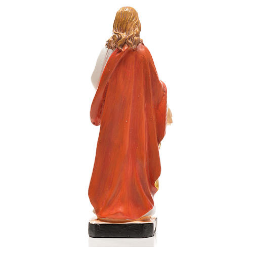 Sacro Cuore di Gesù 12 cm con immaginetta PREGHIERA ITALIANO 2
