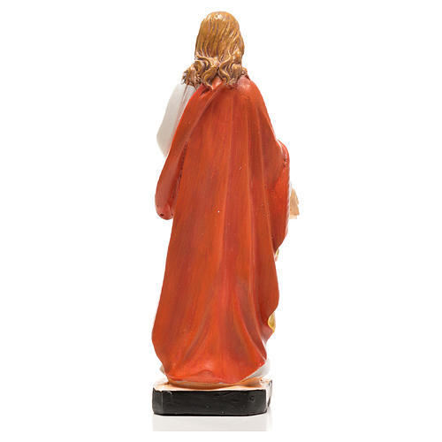 Sacro Cuore di Gesù 12 cm con immaginetta PREGHIERA SPAGNOLO 2