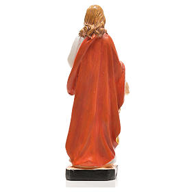 Figurka święte Serce Jezusa z obrazkiem z modlitwą po francusku