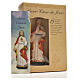 Sacred Heart of Jesus 12cm with image and FRENCH PRAYER s3