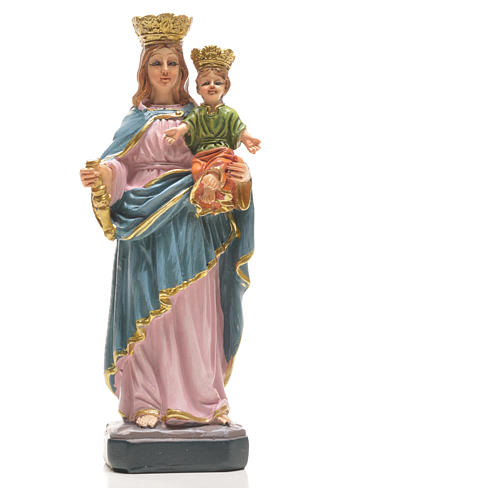Maria Helferin mit Heiligenbildchen GEBET AUF ITALIENISCH 12 cm 4