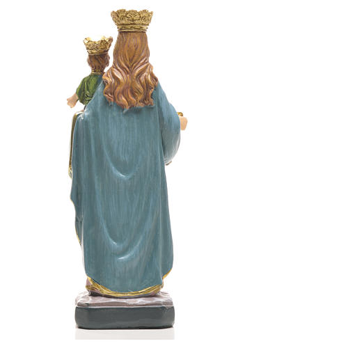 Figurka Matka Boska Pomocna  z obrazkiem z modlitwą po włosku 5