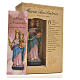 Mary Help of Christians 12cm with image and ITALIAN PRAYER s6