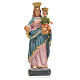 Mary Help of Christians 12cm with image and ITALIAN PRAYER s1