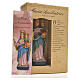 Mary Help of Christians 12cm with image and ITALIAN PRAYER s3