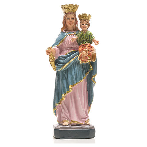 Maria Helferin mit Heiligenbildchen GEBET AUF ENGLISCH 12 cm 1