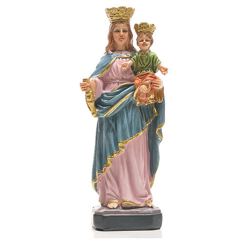 Mary Help of Christians 12cm with image and SPANISH PRAYER 1