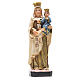 Gottesmutter vom Karmel mit Heiligenbildchen GEBET AUF ENGLISCH 12 cm s1