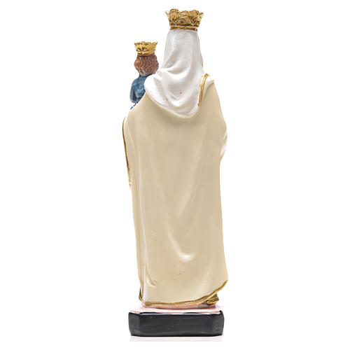 Madonna del Carmine 12 cm con immaginetta PREGHIERA SPAGNOLO 2