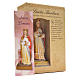 Saint Barbara, 12cm with Italian prayer s3