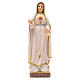 Fatima Madonna mit Heiligenbildchen GEBET AUF ITALIENISCH 12 cm s1
