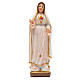 Fatima Madonna mit Heiligenbildchen GEBET AUF ENGLISCH 12 cm s1