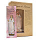 Fatima Madonna mit Heiligenbildchen GEBET AUF SPANISCH 12 cm s3