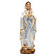 Lourdes Madonna mit Heiligenbildchen GEBET AUF ITALIENISCH 12 cm s1