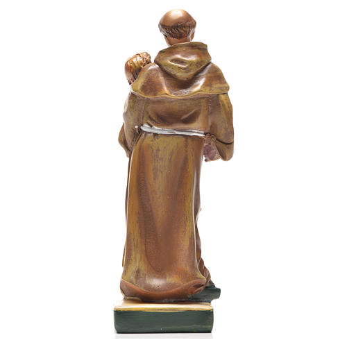 Figurka święty Antoni z Padowy z obrazkiem z modlitwą po włosku 2