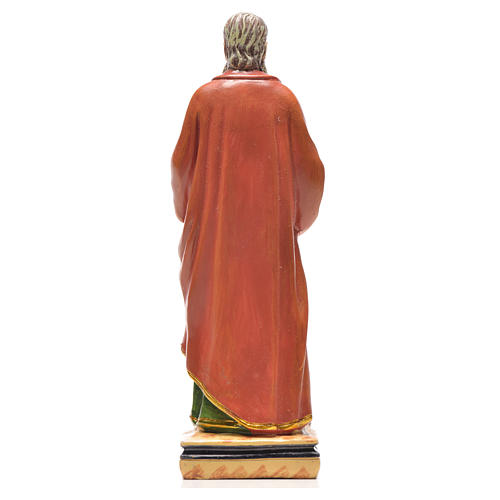 Heiliger Paul mit Heiligenbildchen GEBET AUF ITALIENISCH 12 cm 2