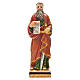 Heiliger Paul mit Heiligenbildchen GEBET AUF ITALIENISCH 12 cm s1
