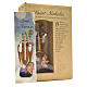 San Nicola 12 cm con immaginetta PREGHIERA INGLESE s3