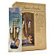 Heiliger Nikolaus mit Heiligenbildchen GEBET AUF FRANZÖSISCH 12 cm s3