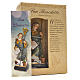 Heiliger Benedikt mit Heiligenbildchen GEBET AUF ITALIENISCH 12 cm s3