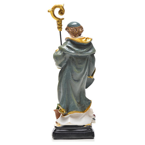 Figurka święty Benedykt z obrazkiem z modlitwą po włosku 2