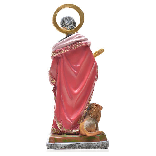 Heiliger Markus mit Heiligenbildchen GEBET AUF ITALIENISCH 12 cm 2
