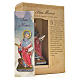 Heiliger Markus mit Heiligenbildchen GEBET AUF ITALIENISCH 12 cm s3