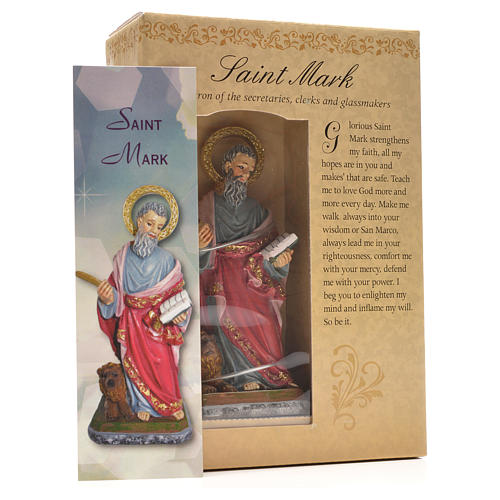 Saint Mark 12cm with English prayer 3