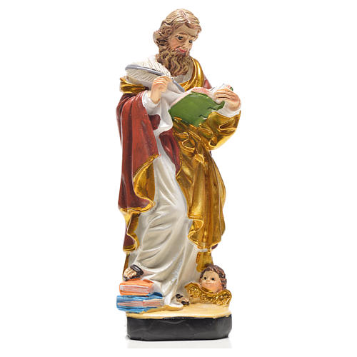 Heiliger Matthäus mit Heiligenbildchen GEBET AUF ITALIENISCH 12 cm 1