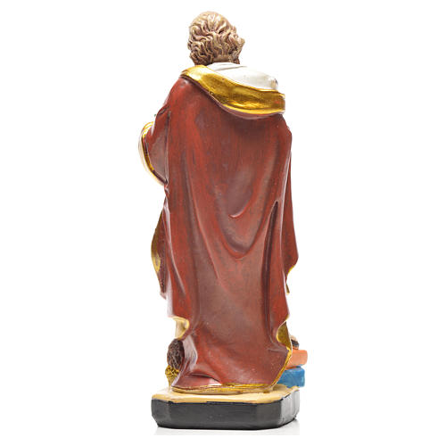 Heiliger Matthäus mit Heiligenbildchen GEBET AUF ITALIENISCH 12 cm 2