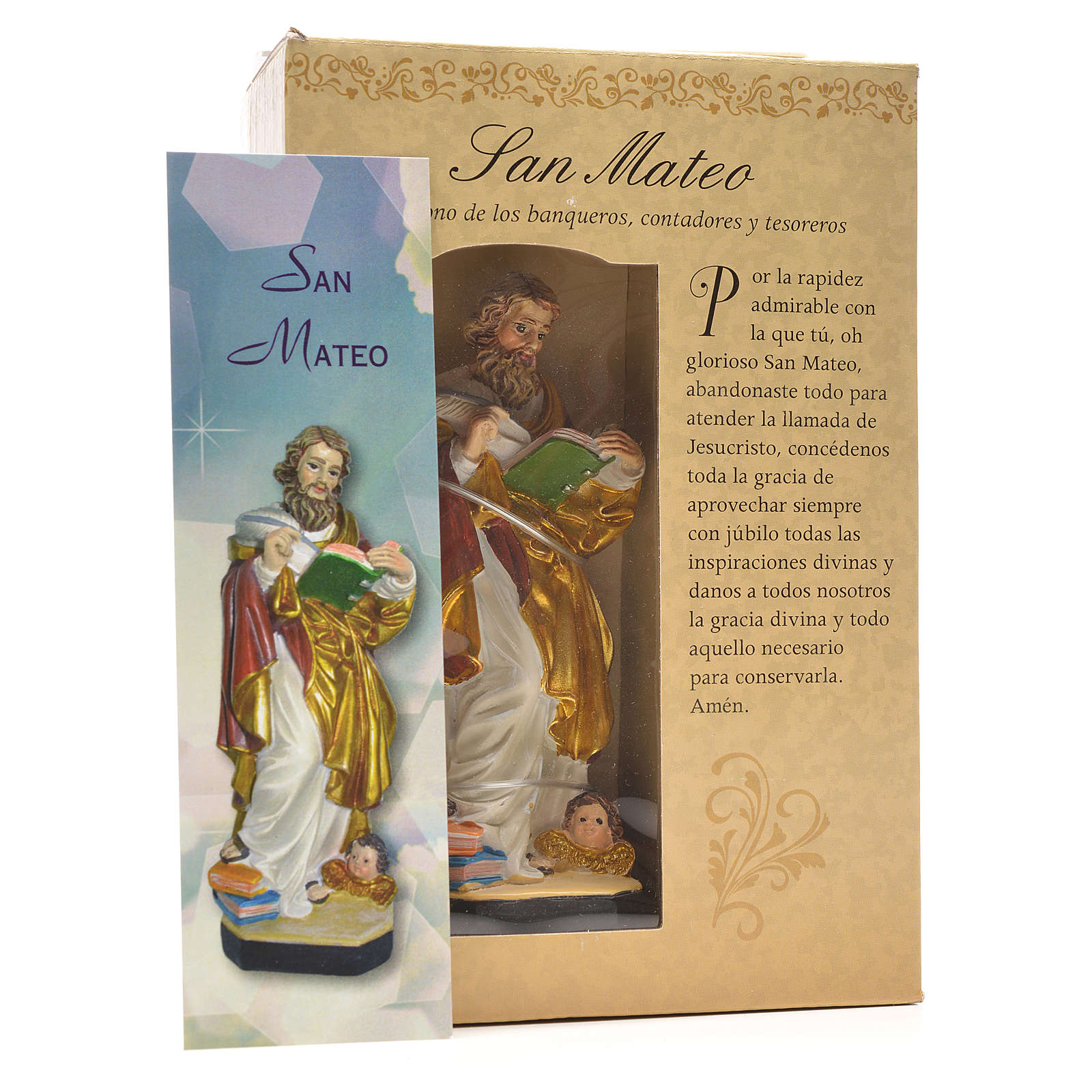 Saint Matthew 12cm with Spanish prayer online sales on