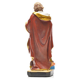 Heiliger Matthäus mit Heiligenbildchen GEBET AUF FRANZÖSISCH 12 cm
