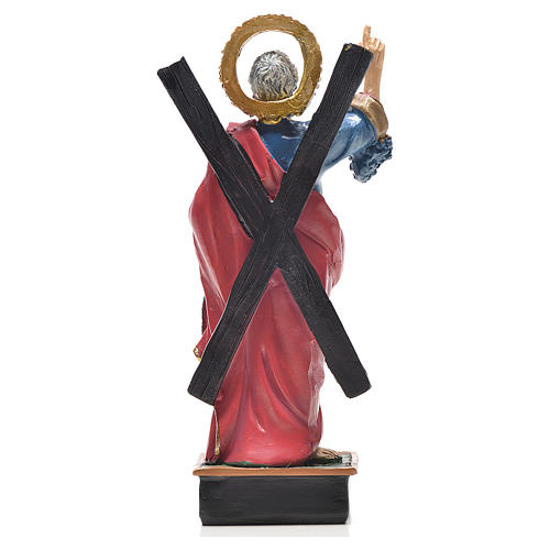 Sant'Andrea 12 cm con immaginetta PREGHIERA SPAGNOLO 2