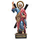 Sant'Andrea 12 cm con immaginetta PREGHIERA SPAGNOLO s1