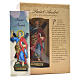 Sant'Andrea 12 cm con immaginetta PREGHIERA FRANCESE s3