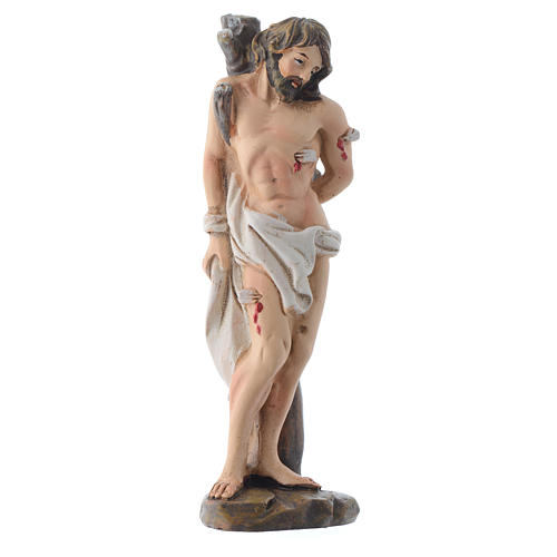 Saint Sebastian statue 12cm Multilingual prayer 1