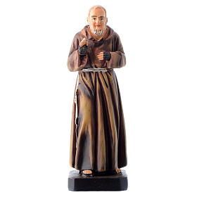 Saint Pio 12 cm pvc PRIÈRE MULTILINGUE