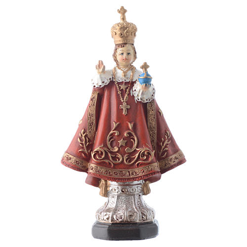 Gesù Bambino di Praga 12 cm pvc confezione PREGHIERA MULTILINGUE 1