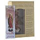 Nossa Senhora de Guadalupe 12 cm pvc caixa ORAÇÃO MULTILINGUE s3