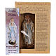 Nuestra Señora de Lourdes 12 cm con imagen ORACIÓN PLURILINGÜE s4