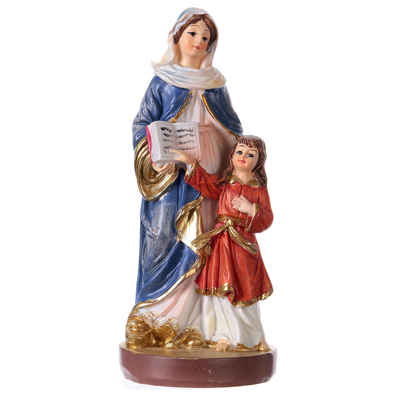 Saint Anne 12 cm with MULTILINGUAL PRAYER online sales on