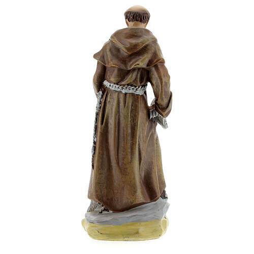 St. Francis of Assisi statue with MULTILINGUAL PRAYER 12 cm 4