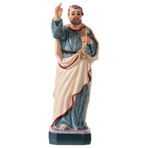 Saint Peter 12 cm with MULTILINGUAL PRAYER 1