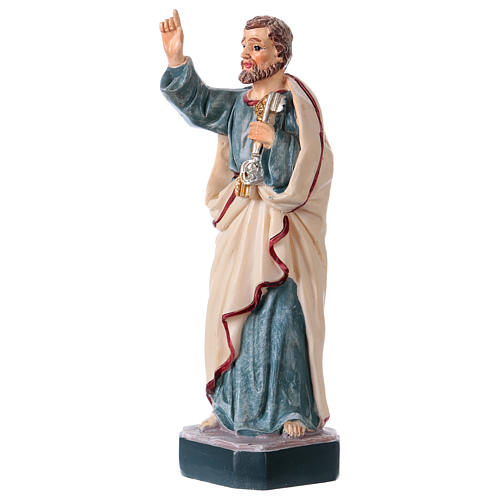 Saint Peter 12 cm with MULTILINGUAL PRAYER 2