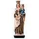 Our Lady of Mount Carmel statue with MULTILINGUAL PRAYER 12 cm s1