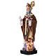Statue Hl. Nikolaus 12cm MEHRSPRACHIGEN Gebet s2