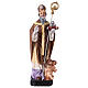 St. Nicholas statue with MULTILINGUAL PRAYER 12 cm s1