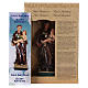 St Anthony of Padua 12 cm with MULTILINGUAL PRAYER s4