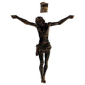Statue in resina e PVC: Corpo di Cristo color bronzo Fontanini 45 cm